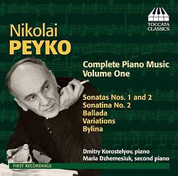 Foto van Nikolai peyko: complete piano music, volume 1 - cd (5060113441041)