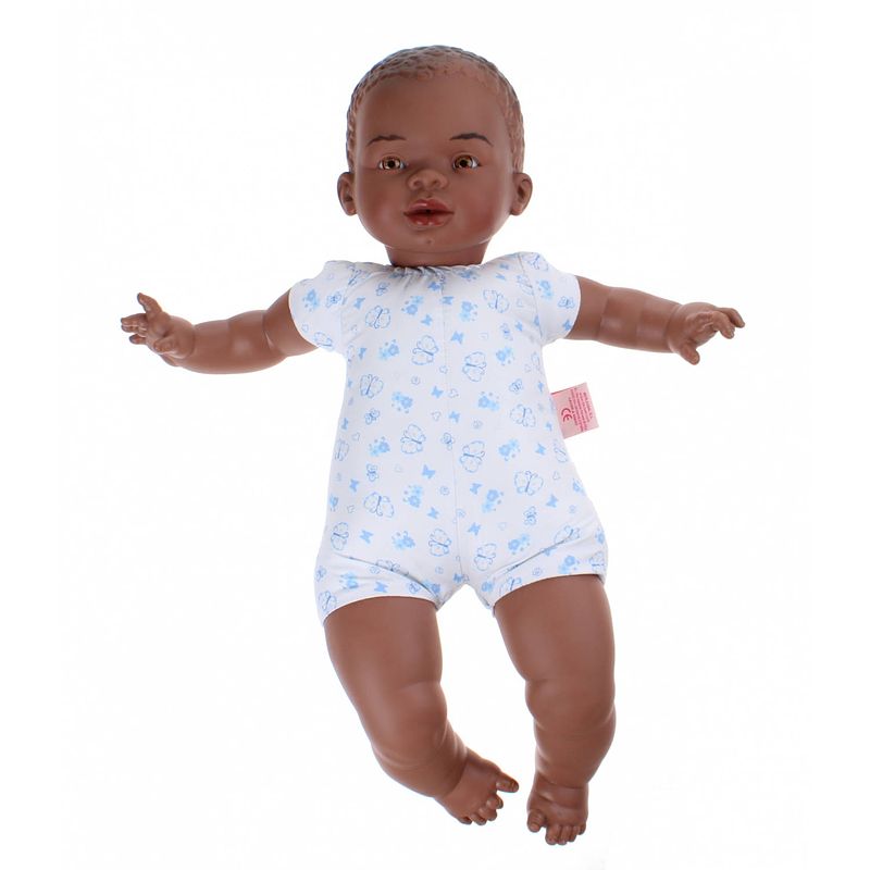 Foto van Berjuan babypop newborn soft body 45 cm afrikaans jongen