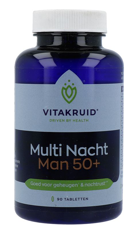 Foto van Vitakruid multi nacht man 50+ tabletten