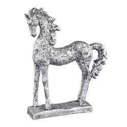 Foto van Ptmd lucinda silver poly standing horse statue