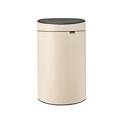 Foto van Brabantia touch bin afvalemmer 40 liter met kunststof binnenemmer - soft beige