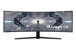 Foto van Samsung odyssey g9 qled gaming monitor (lc49g95tssrxen) monitor zwart