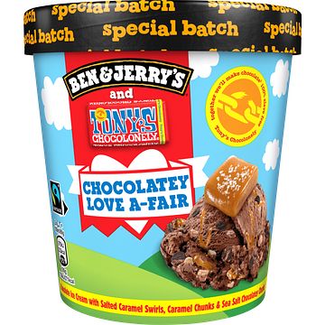 Foto van Ben & jerry'ss ijs chocolatey loveafair 465ml bij jumbo