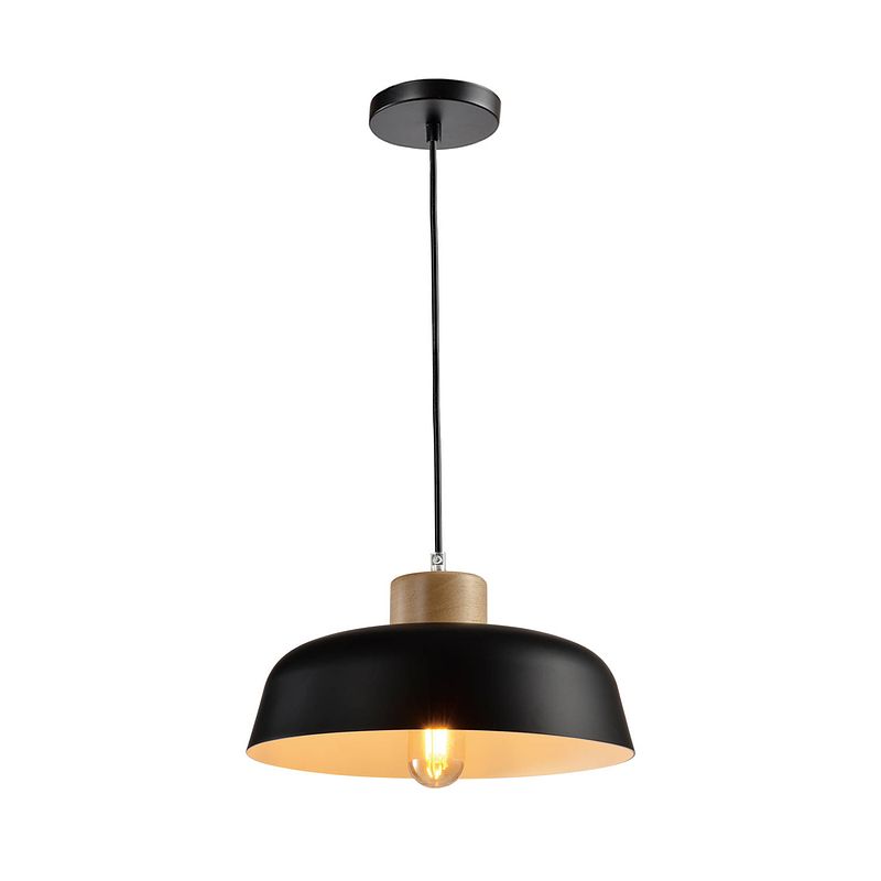 Foto van Quvio hanglamp zwart - quv5055l-black