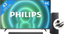 Foto van Philips 43pus7906 - ambilight + soundbar + hdmi kabel
