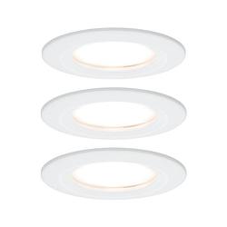 Foto van Paulmann nova inbouwlamp voor badkamer set van 3 stuks led led 18 w ip44 wit (mat)