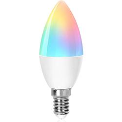 Foto van Led lamp - smart led - aigi lexus - bulb c37 - 6.5w - e14 fitting - slimme led - wifi led + bluetooth - rgb + aanpasbare