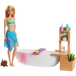 Foto van Barbie tienerpop wellness meisjes 29 cm vinyl/eva blauw/blond