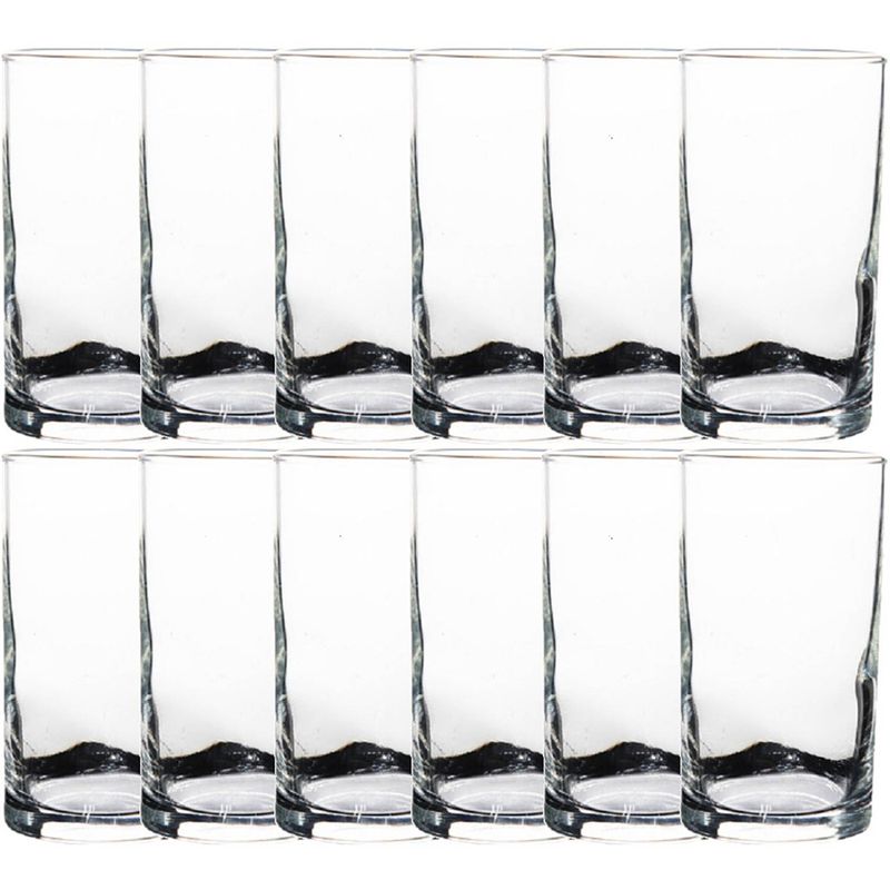 Foto van 12x stuks transparante drinkglazen 220 ml van glas - drinkglazen