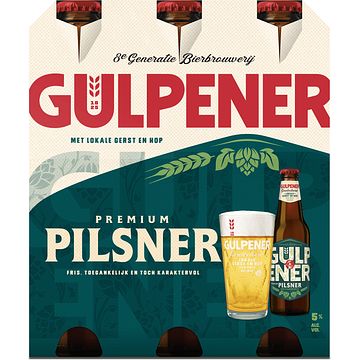 Foto van Gulpener premium pilsner fles 6 x 300ml bij jumbo