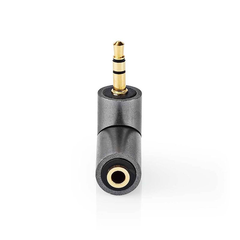 Foto van Nedis stereo-audioadapter - catb22975gy - gun metal grijs