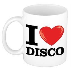 Foto van I love disco koffiemok / beker 300 ml