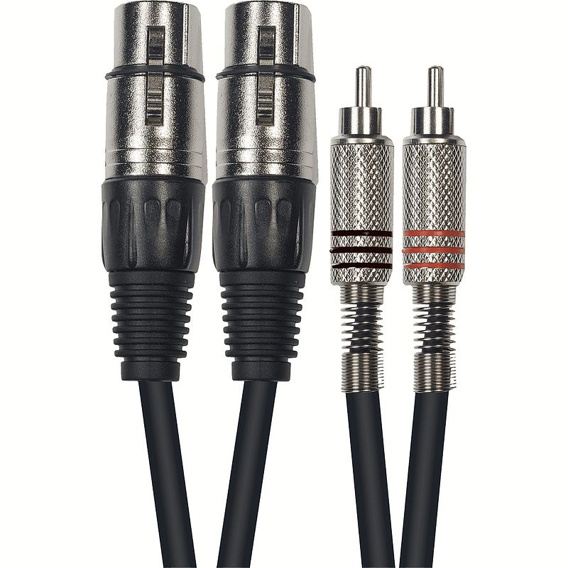 Foto van Yellow cable k10-3 2x xlr female - 2x rca male, 3m