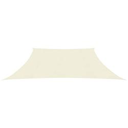 Foto van The living store zonnezeil hdpe - 3/4 x 3 m - creme - schimmel- en uv-bestendig