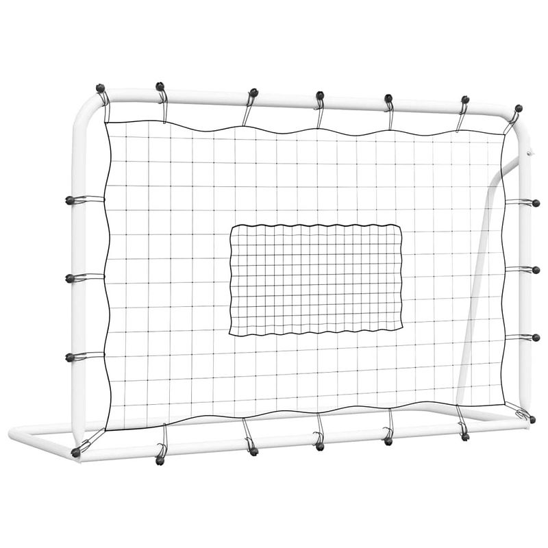 Foto van The living store voetbaldoel 1 - trainingshulpmiddel - 184x61x123 cm - stabiele structuur