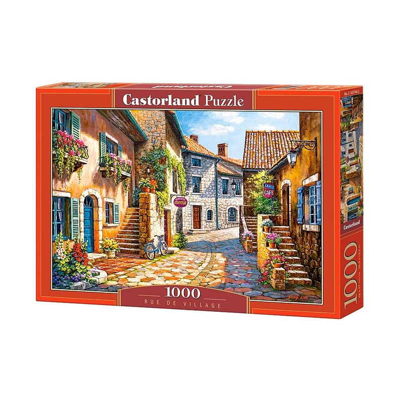 Foto van Castorland legpuzzel rue de village 1000 stukjes