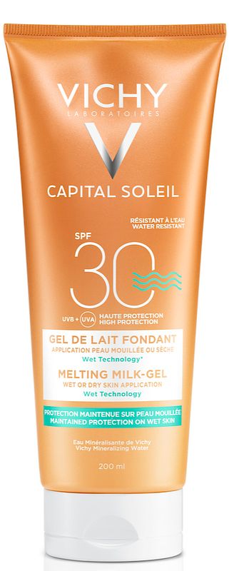 Foto van Vichy capital soleil wet technology voor het lichaam spf30