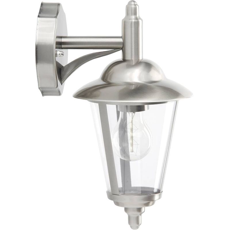 Foto van Brilliant neil 40382/82 buitenlamp (wand) led e27 60 w rvs