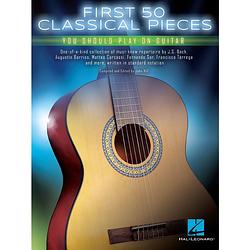 Foto van Hal leonard first 50 classical pieces you should play on guitar songboek voor gitaar