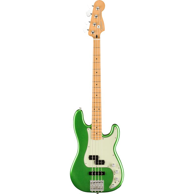 Foto van Fender player plus precision bass cosmic jade mn elektrische basgitaar met gigbag