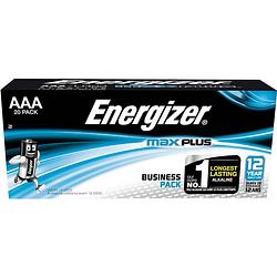 Foto van Energizer batterijen max plus aaa, pak van 20 stuks