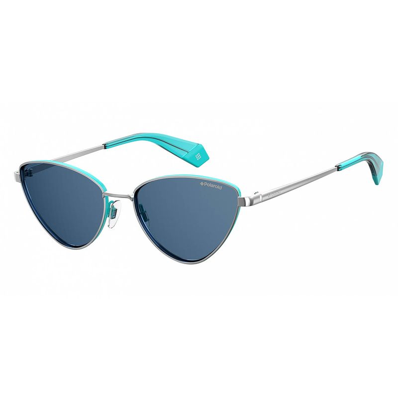 Foto van Polaroid zonnebril 6071/s s9e/0f dames cat-eye zilver/blauw