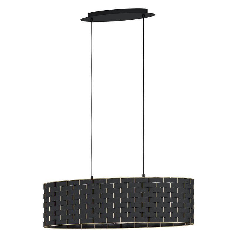 Foto van Eglo marasales hanglamp - e27 - 78 cm - zwart/koper