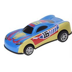 Foto van Tender toys raceauto 10 cm blauw