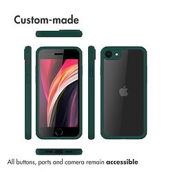Foto van Accezz full protective cover voor apple iphone se (2022 / 2020) / 8 / 7 telefoonhoesje groen
