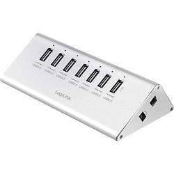 Foto van Logilink ua0225 7 poorten usb 2.0-hub zilver