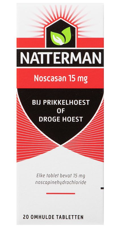 Foto van Natterman noscasan 15 mg bij prikkelhoest of droge hoest tabletten