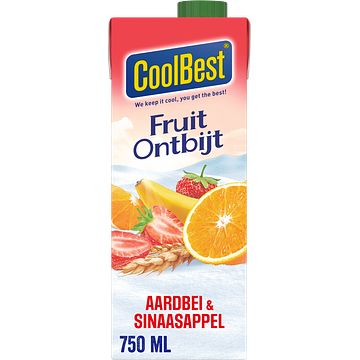 Foto van Coolbest fruitontbijt aardbeisinaasappel 0,75l bij jumbo