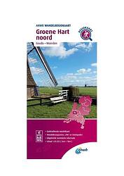 Foto van Wandelregiokaart groene hart noord 1:33.333 - anwb - paperback (9789018046637)