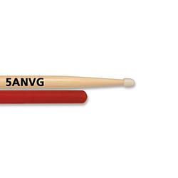 Foto van Vic firth 5anvg vic grip drumstokken hickory 5a met nylon tip