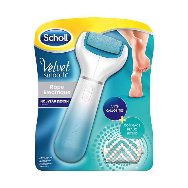 Foto van Scholl voetvijl elektrisch velvet smooth regular blauw