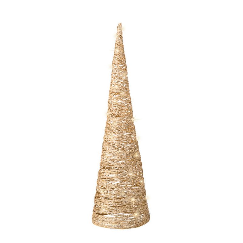 Foto van Kerst micro led cone papier steady binnen warm wit dia15.50-h58.00cm-30l