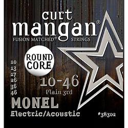 Foto van Curt mangan monel round core 10-46 snarenset voor staalsnarige akoestische gitaar