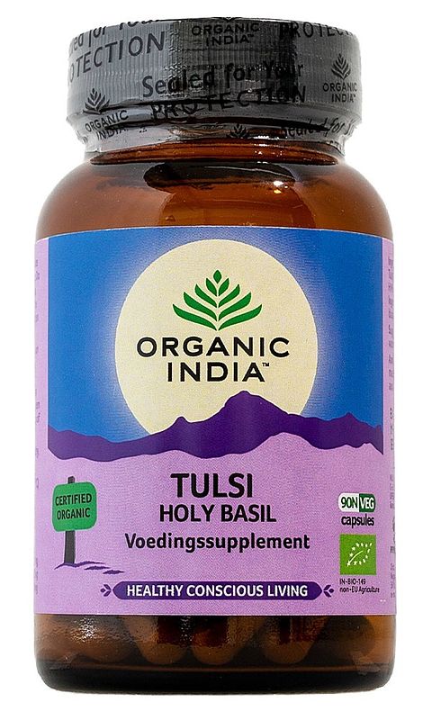 Foto van Organic india tulsi holy basil capsules