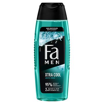 Foto van Fa men extreme cool 2in1 body & hair shower gel 250ml bij jumbo