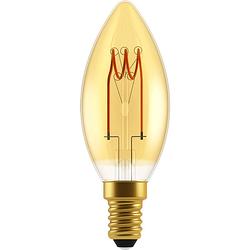 Foto van Proventa led filament lamp e14 - ‚åä 35 mm - dimbaar - warm wit - vintage led kaarslamp