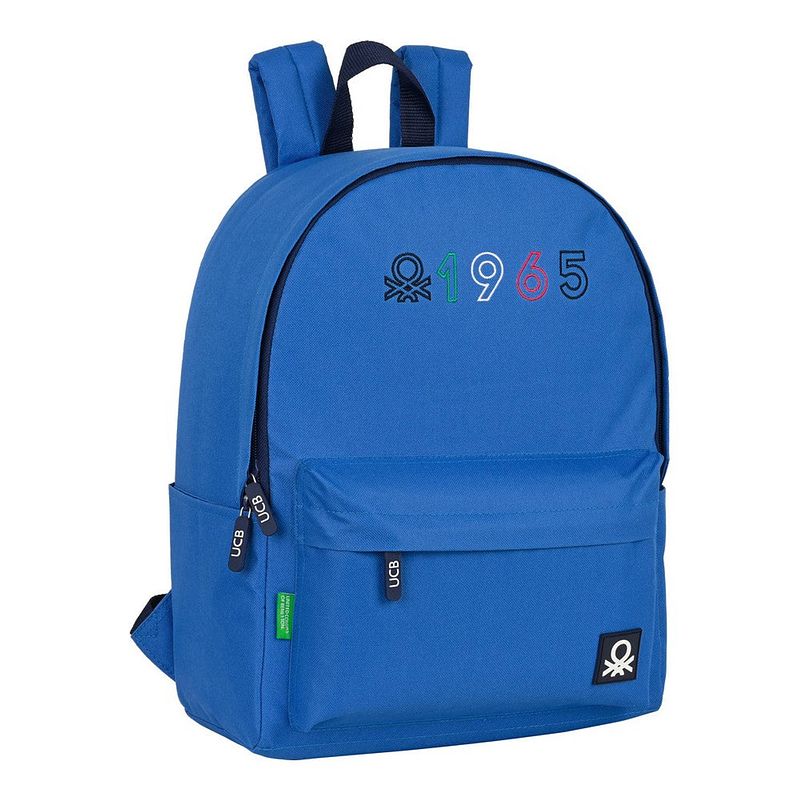 Foto van Laptoptas benetton classic blue blauw (31 x 40 x 16 cm)