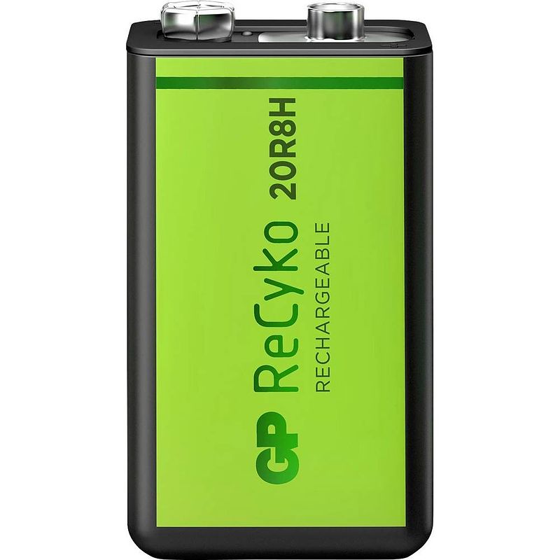 Foto van Gp recyko 9v 200mah 1 stuk oplaadbare nimh batterij