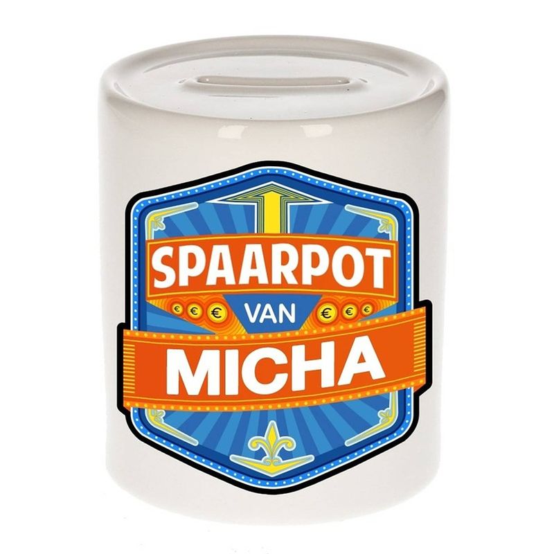 Foto van Kinder spaarpot voor micha - spaarpotten