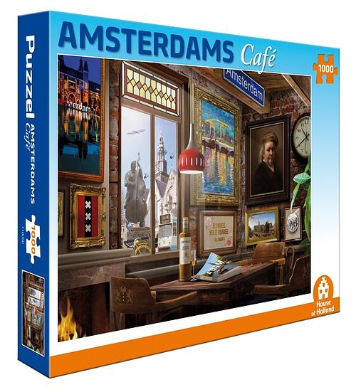 Foto van Amsterdams café puzzel 1000 stukjes