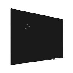Foto van Premium glassboard met blinde bevestiging - 90x120 cm - zwart