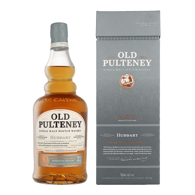 Foto van Old pulteney huddart 70cl whisky + giftbox