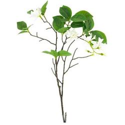 Foto van Gifts amsterdam kunstplant wild gardenia 67 cm zijde wit/groen