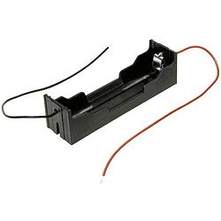 Foto van Mpd bh-18650-w batterijhouder 1 18650 kabel (l x b x h) 78 x 21 x 21 mm