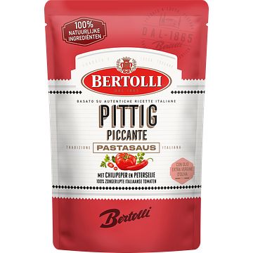 Foto van Bertolli pittig pastasaus 460g bij jumbo