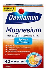 Foto van Davitamon magnesium tabletten voor spieren en botten, 42 stuks bij jumbo
